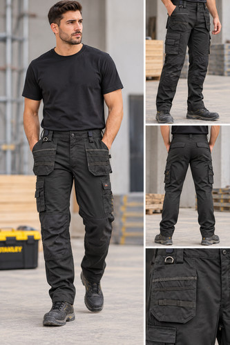 Blue moon work - blue, trousers