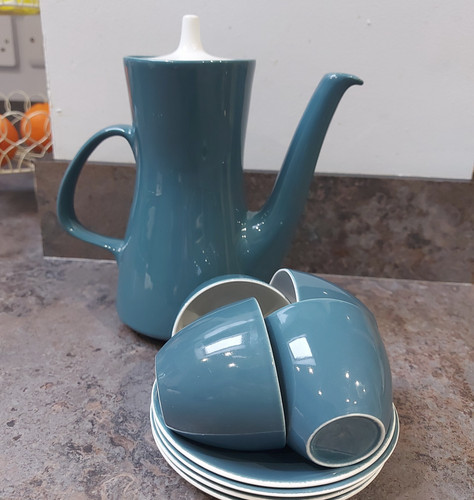 Poole pottery blue moon teal - poole,