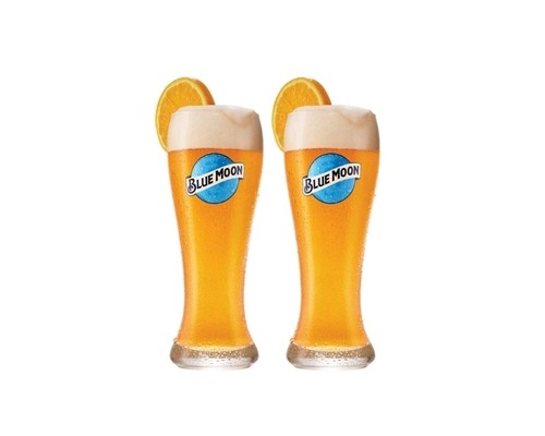 Blue moon pint glasses - 2, new