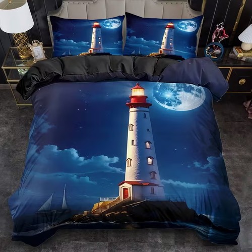 Lighthouse blue moon - lighthouse,