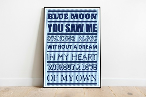 Man city song poster - song, moon