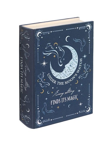 Blue moon book shaped - blue,